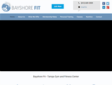 Tablet Screenshot of bayshorefit.com